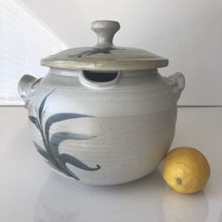  John Scott Vintage Studio Pottery Large Ceramic Crock with Lid