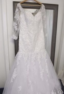 New premium high quality lace wedding dress gown dress