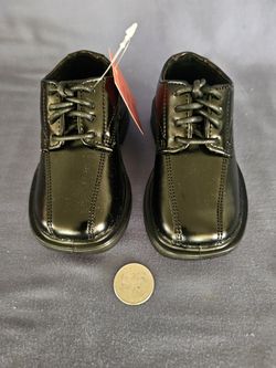 Deer Stags Lace Up Leather Oxfords Toddler Boys Size 5T New in Box