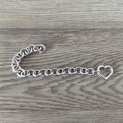 Tiffany&Co Silver Bracelet 925 With heart clasp