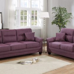 Purple Loveseat