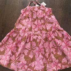 NEW Girls Pink And Brown Dress Size 5 By Cotton On #3