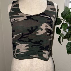 Camo Print Top