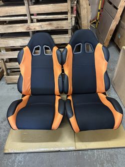 Racing Seat Black/ Orange - Brand New In Box 