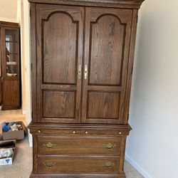 Solid Wood Entertainment Center