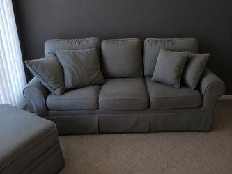 Will deliver for free Grey couch with ottoman storage