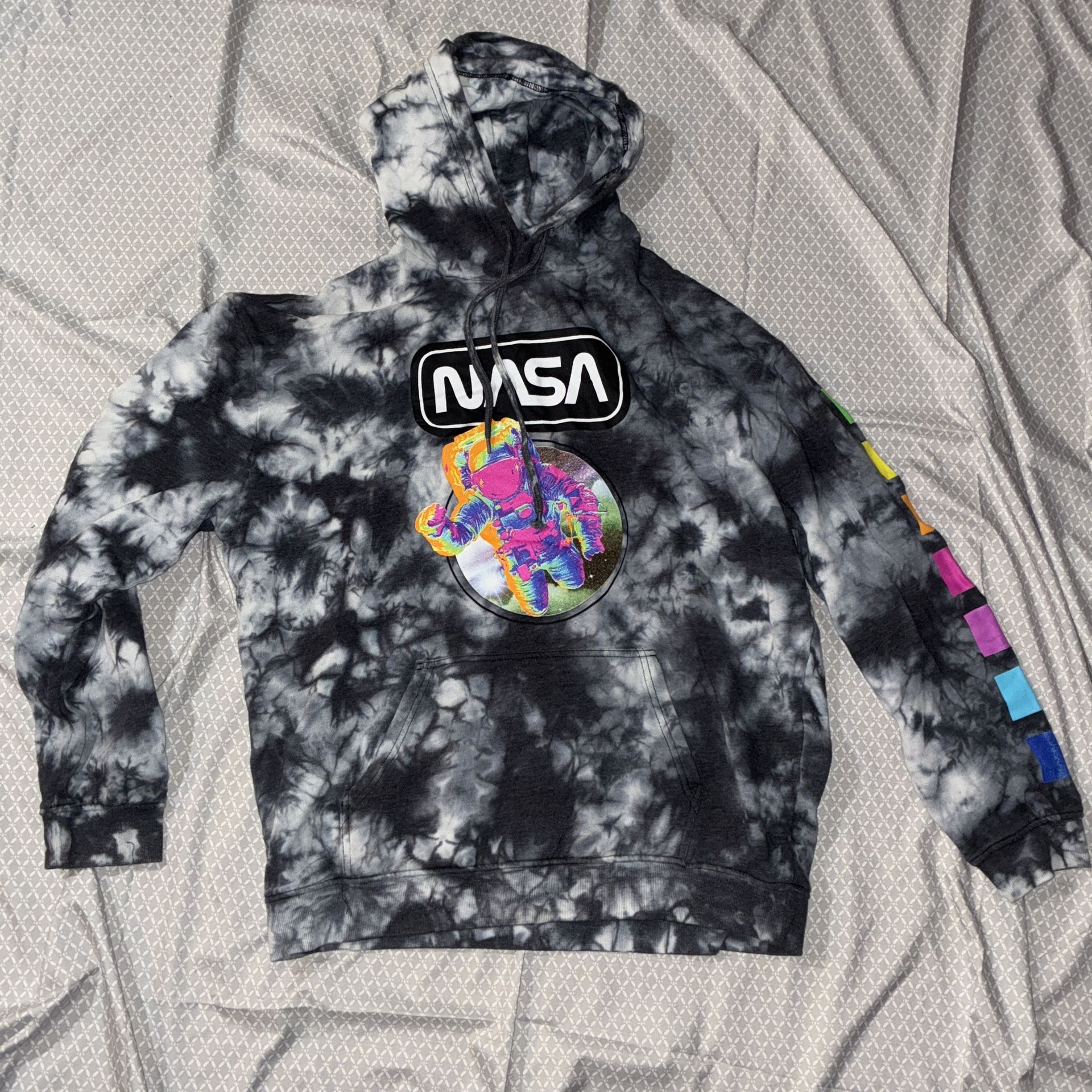 NASA Hyper Space Tie dye Hoodie Size L