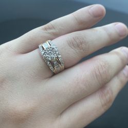 10k 2 Tone 2tcw Diamond Ring