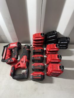 Huge lot of Craftsman 20v Batteries and Tools (*Non-Working, Parts only!*)