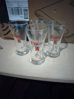 Budweiser bar glasses