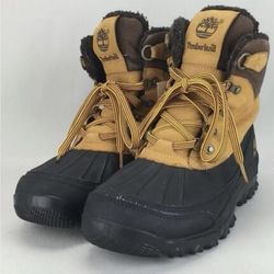 Timberland Snow Duck Boots Size 9.5Black Waterproof Winter Insulated