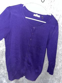 Purple Cárdigan 