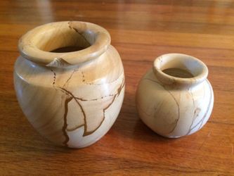 Cream Brown Marble Stone Votives
