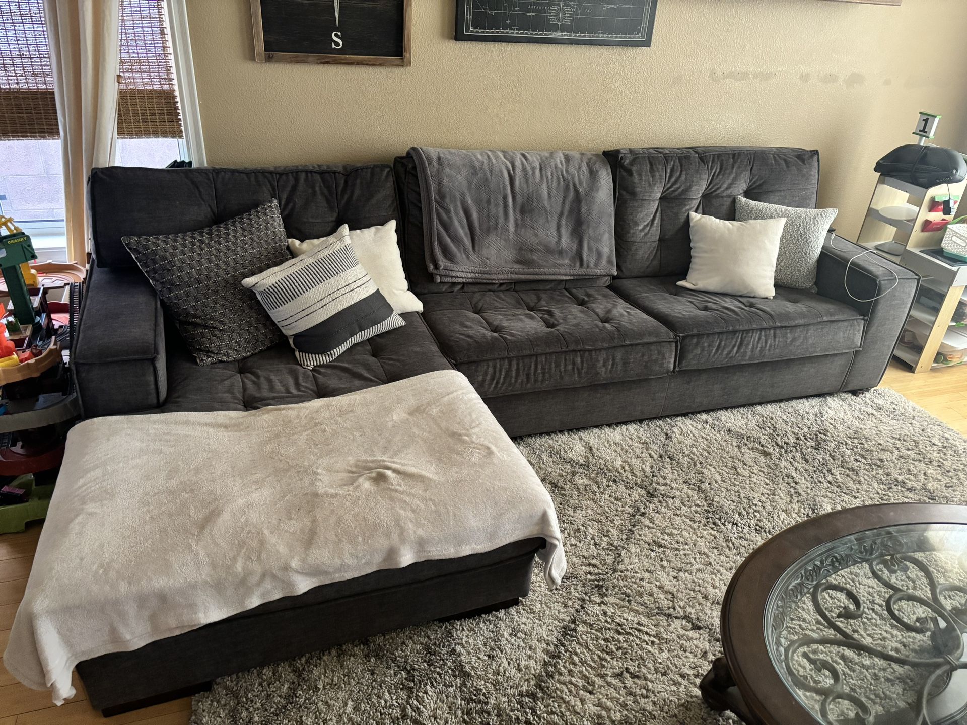 Grey Sectional Couch