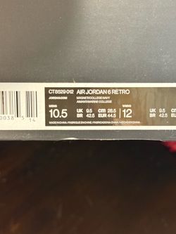 Brand new Jordan 6 Georgetown men’s 10.5