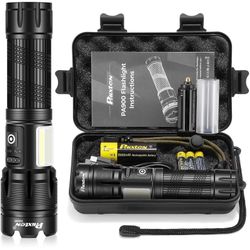 PHIXTON Flashlights Rechargeable LED High Lumens, Powerful 900,000 Lumen Flashlight
