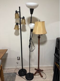 3 floor lamps