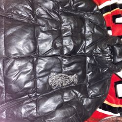 Christian Audigier Men’s Leather Jacket