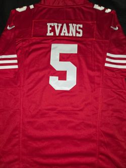 49ERS Mike Evans jerseys (S, M, L, XL, 2XL, 3XL)