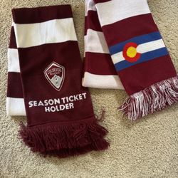 2X Adidas Colorado Rapids Season Ticket Holder Scarves 60”