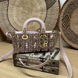 NEW Christian Dior Lady D-Joy Small Bag Rhinestone Limited $7400 Retail