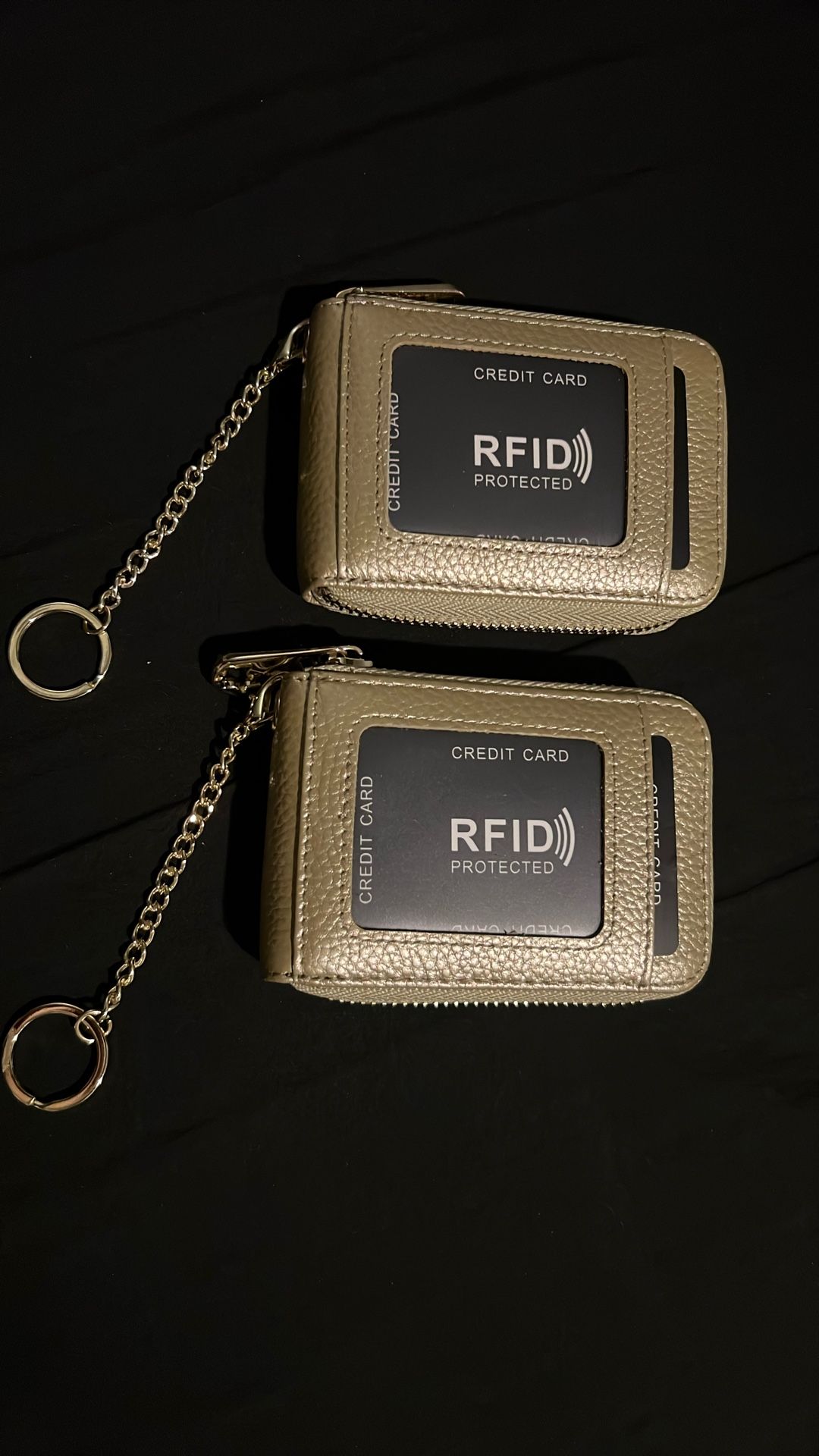 Wallets with Keychain - Gold