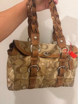 Coach y2k chelsea signature turn lock satchel shoulder bag