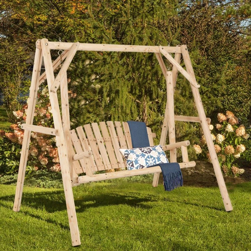 Wooden Swing Bench