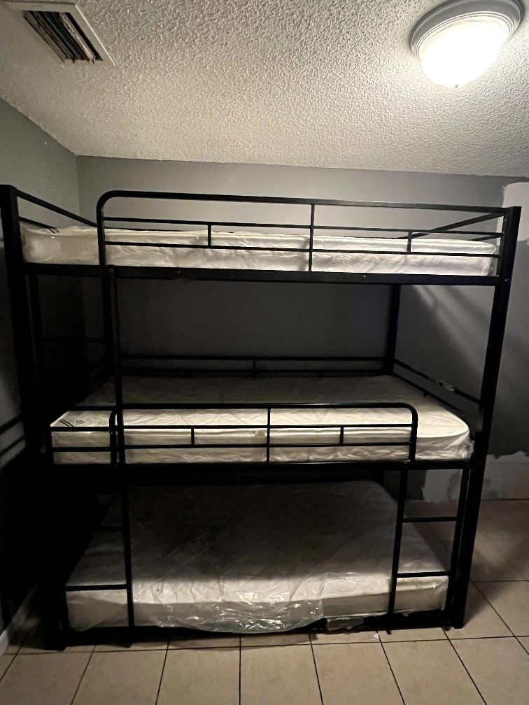 Triple Bunkbed Metal Frame 