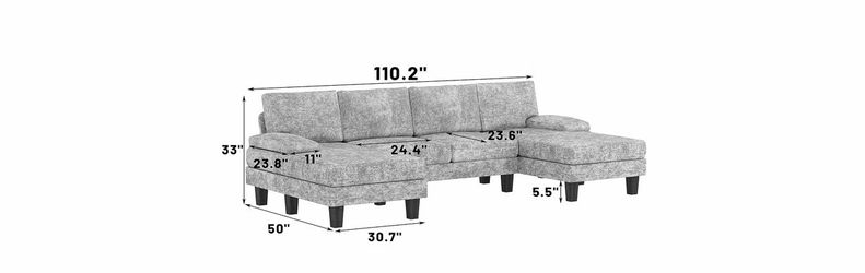 U-shaped sofa