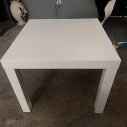 IKEA White End Table 
