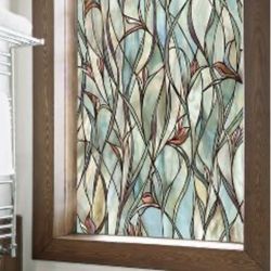 1- New Window Sticker Stained Glass Film