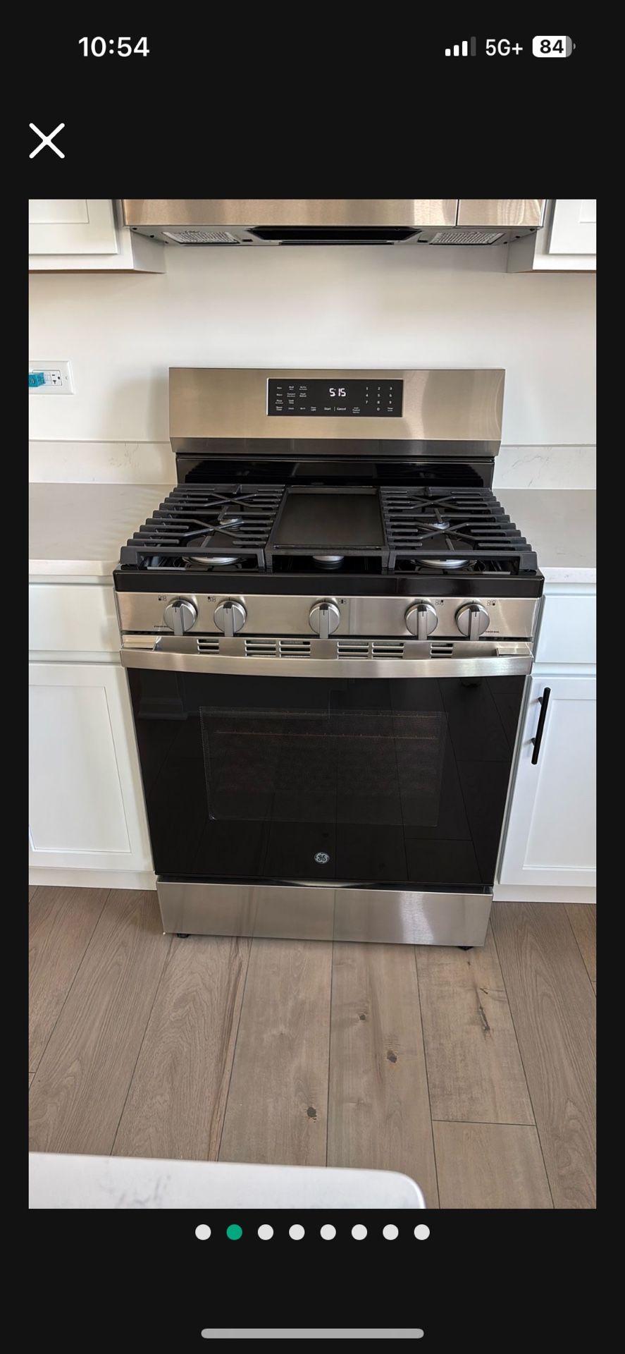 Brand New GE Gas Range 600 Series 30 In. Free-Standing in Stainless Steel GGF600AV2SS