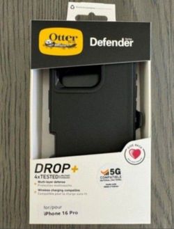 iPhone 16 Pro/16/16 Plus  Otterbox Defender Series Case With Belt Clip Holster 
