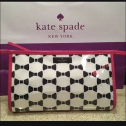 Kate Spade Bow Tie Medium Make Up Bag Brand New