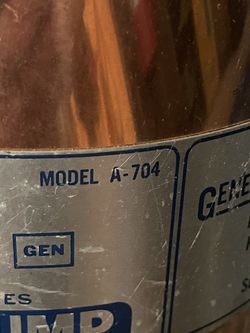 General 2.5gal Pump Extinguisher A704