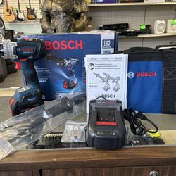 BOSCH GSB18V-975C 18V Brushless 1/2 In. Hammer Drill/Driver Set w/ Battery