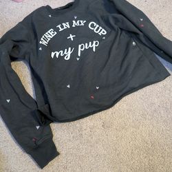 Mighty fine crewneck sweater womens size sm