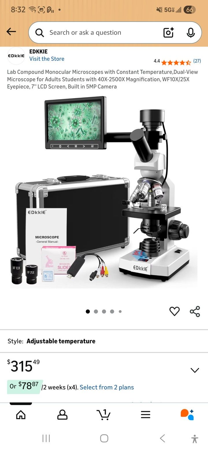 Microscope Set Like New Only Used A Handful Of Times