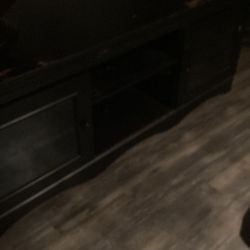  Black entertainment center