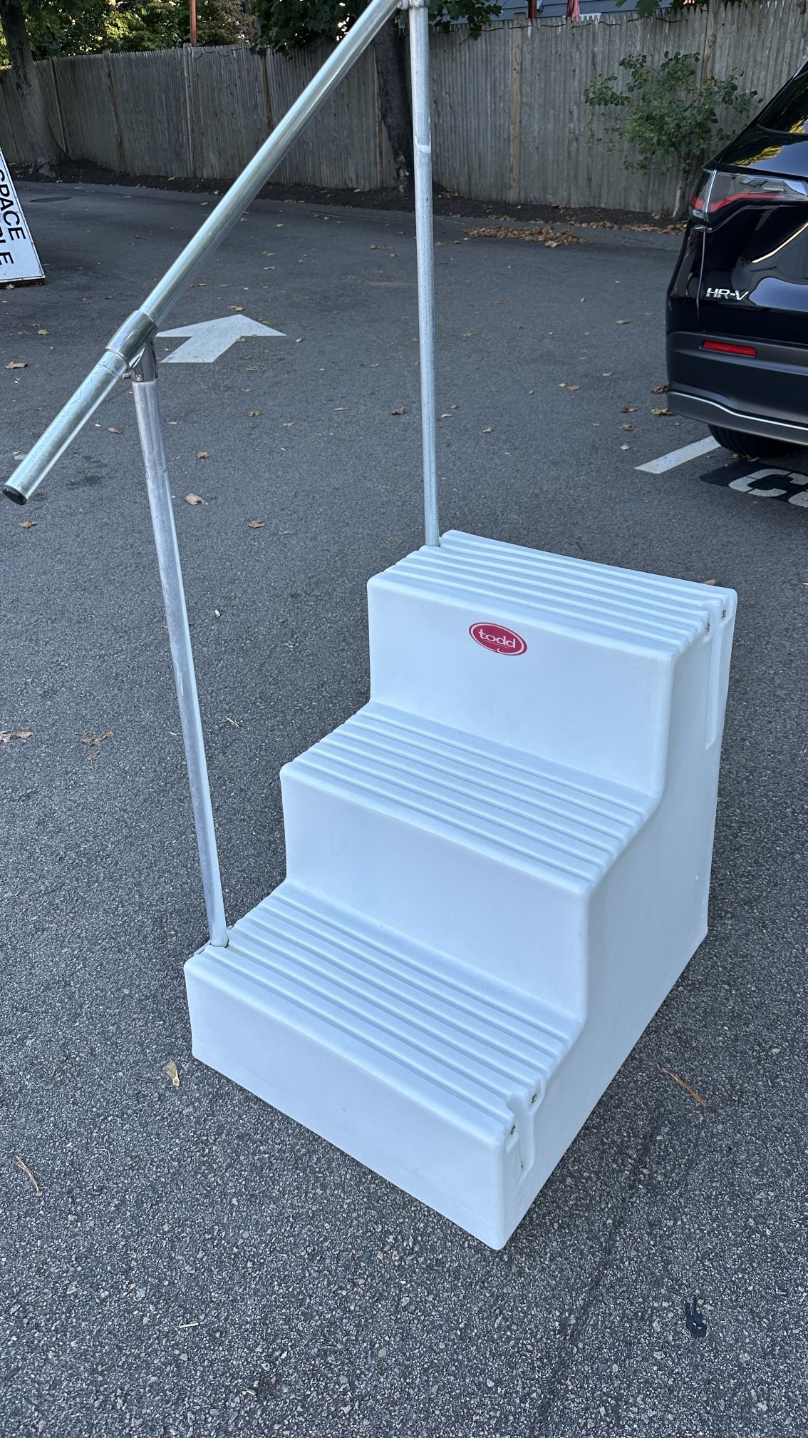 Todd Triple Step Boarding Stairs with Handrail
