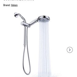 Shower Head with Handheld, Slide Bar Height Adjustable, 7 Shower Modes, High Pressure Detachable Rainfall Showerheads, Extra 60'' Long Hose Extension,