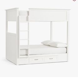 Pottery barn Bunk Bed - white