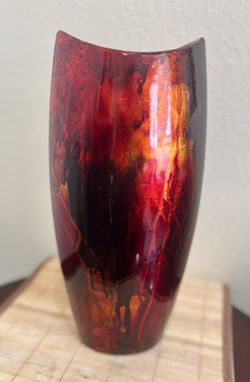 Multi Color Iridescent  Decorator Vase Container Urn Planter