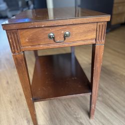 Mersman Two Tier Single Drawer Mahogany Side