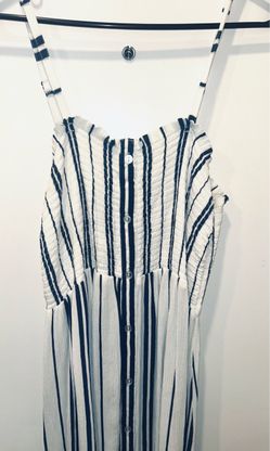 Long summer maxi dress with smocking