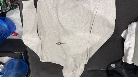 Essentials fear of god hoodies white and size medium