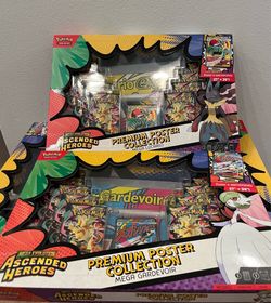 Pokemon TCG Ascended Heroes Premium Poster Collection: Mega Lucario, Gardevoir