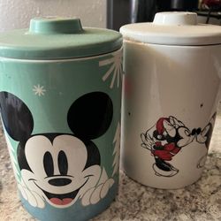 Mickey Christmas cookie Jars