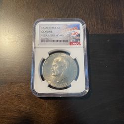 1(contact info removed) Eisenhower $1 Genuine Vegas Strip Hoard NGC